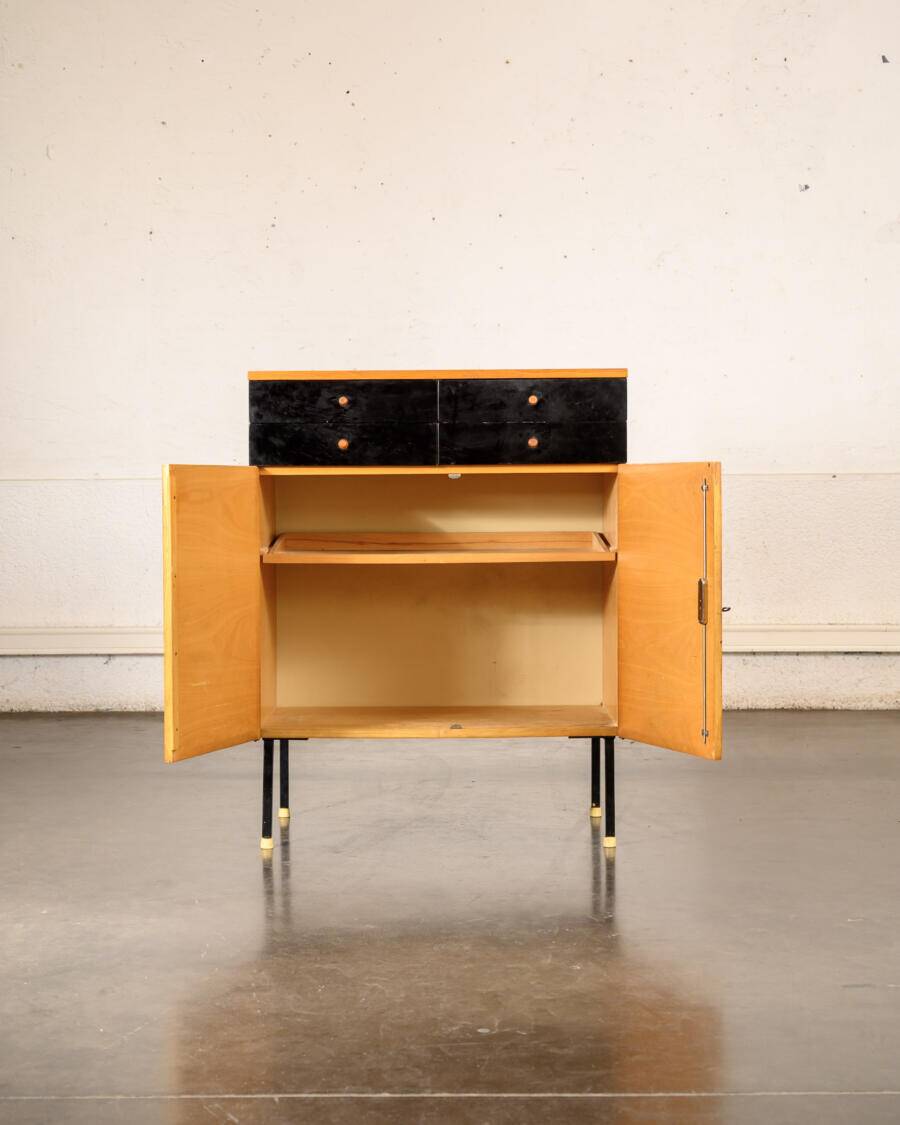 Vintage high sideboard with drawers