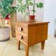 Art Deco oak bedside table from the early 20th century