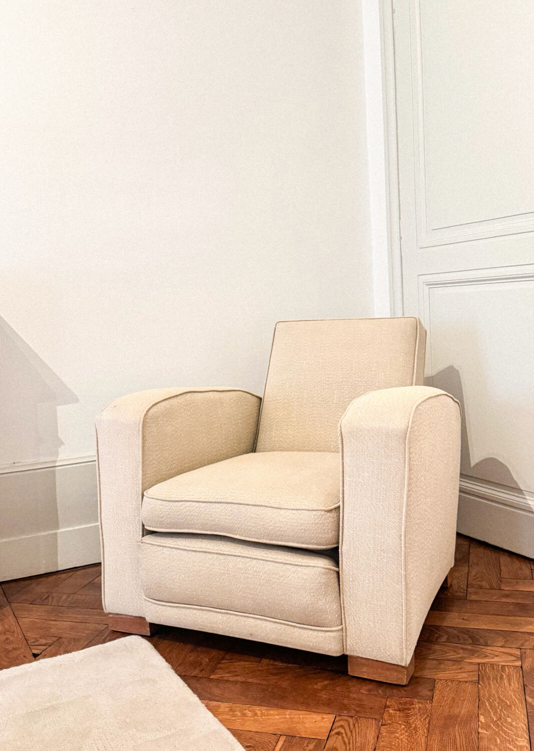 Attention to jacques adnet (1900-1984) - pair of club armchairs