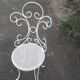 Old wrought iron garden furniture
