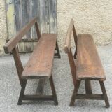 Pair of antique 19th century benches