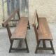 Pair of antique 19th century benches