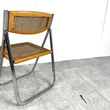 Vintage rattan folding chairs, 1970s - set of 4