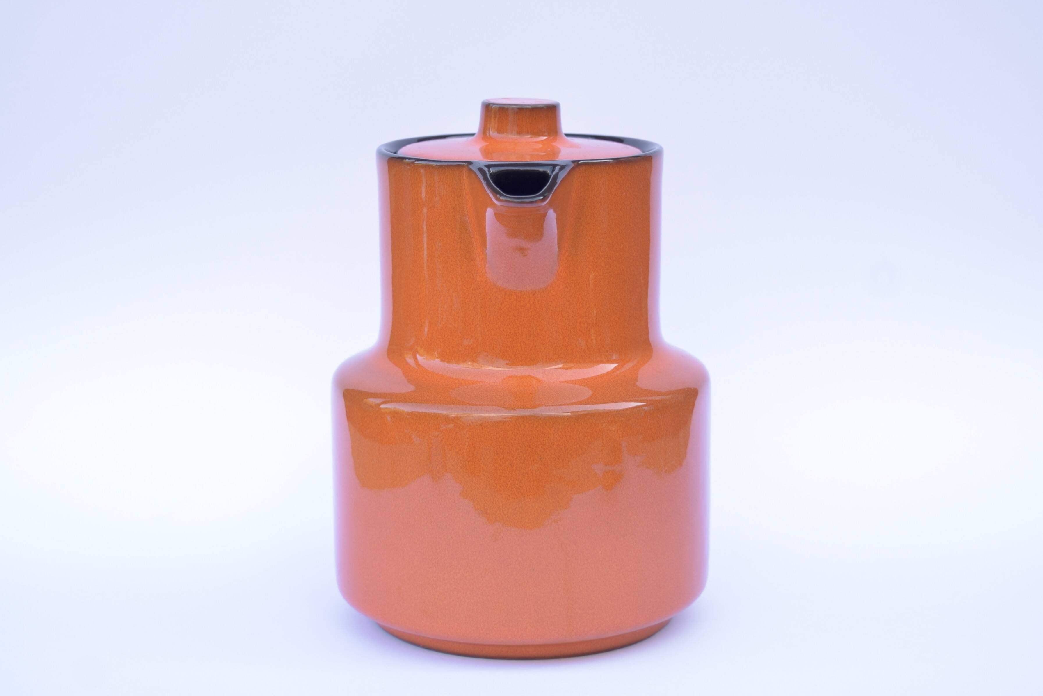 MELITTA - Vintage orange glazed ceramic coffee maker