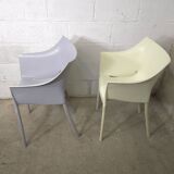 Paire de chaises petits fauteuil Kartell Dr. No Philippe Stark