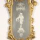 Antique baroque mirrors from the mid-18th century, mercury mirror.
