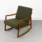 Danish Teak Rocking Chair by Ole Wanscher for France & Son, 1960s