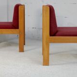 André Sornay pair of "raspberry" heaters. France, circa 1960