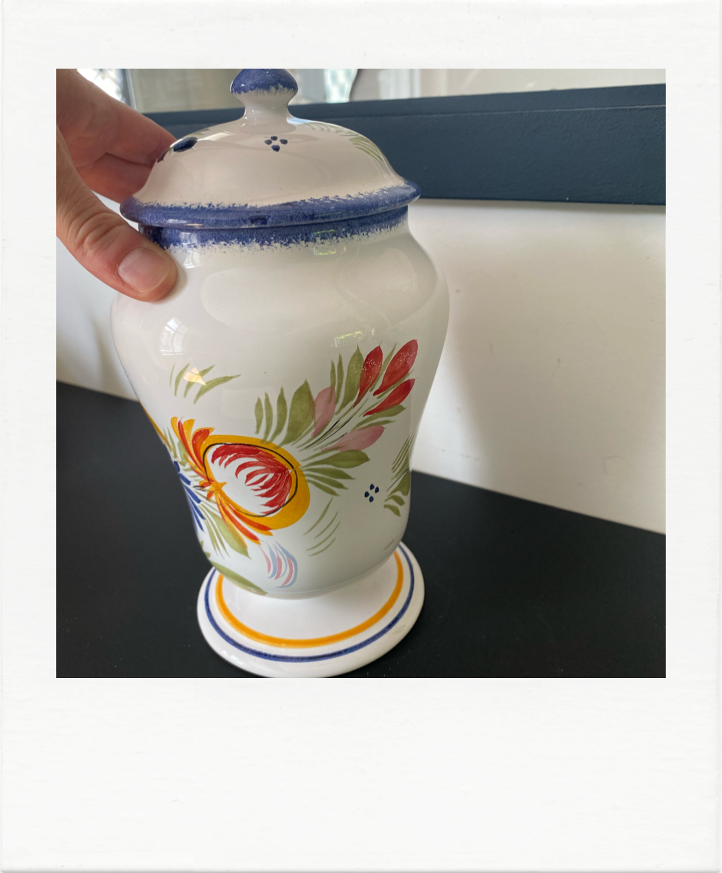 Large apothecary pot Henriot Quimper