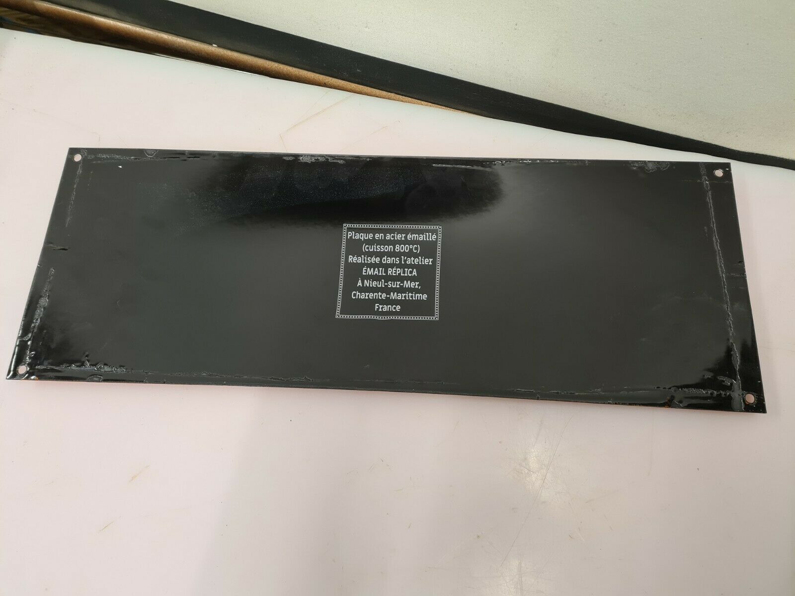 ORANGINA enamelled plate