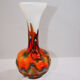 Crystal multi-coloured vase Carlo Moretti