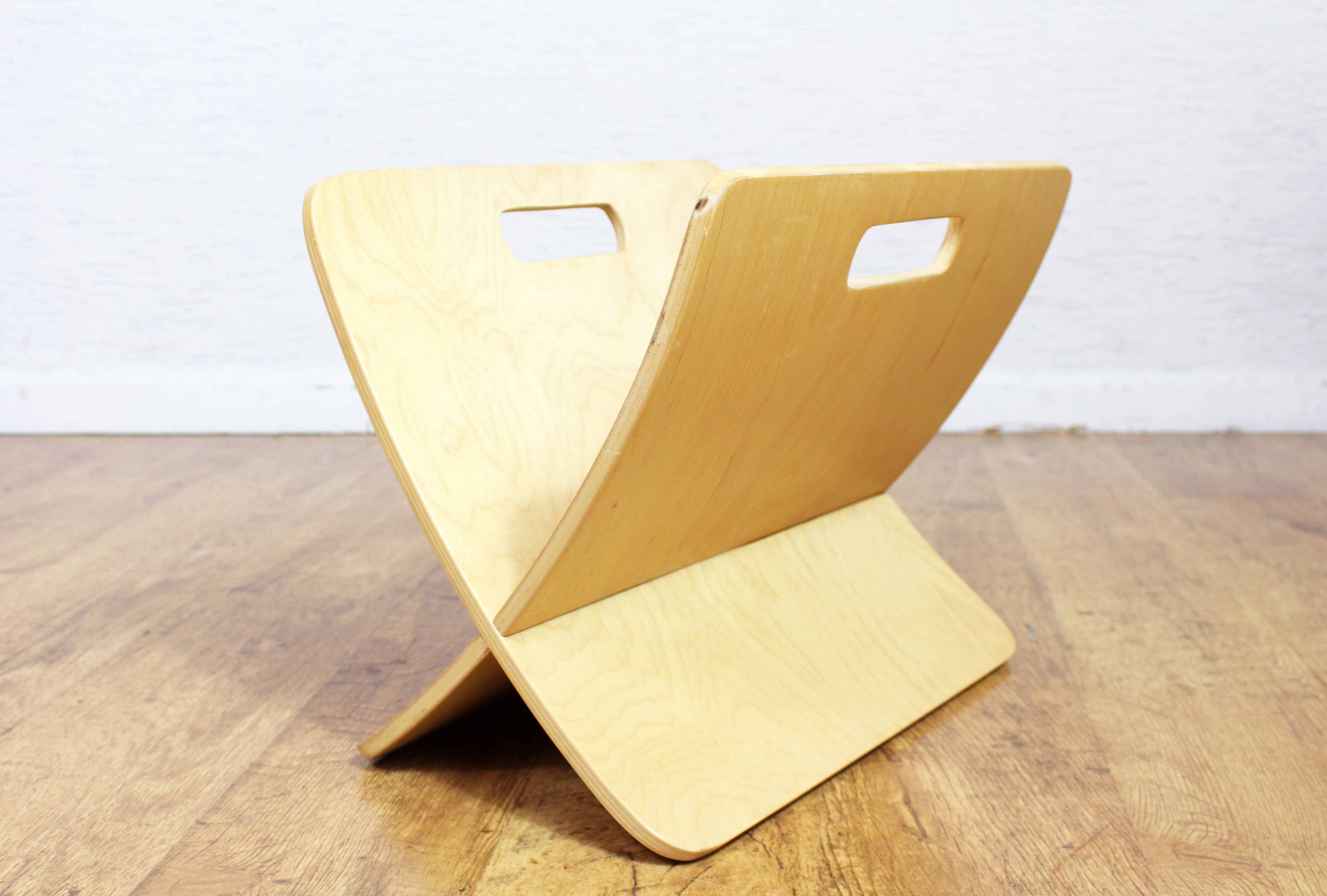 Porte-revues en contreplaqué cintré, 1980