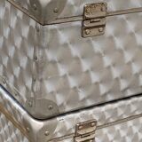 Vintage aluminum suitcases 1950