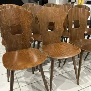 Set of 12 Baumann bistro chairs model Gentiane vintage 1970