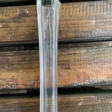 Transparent glass vase.