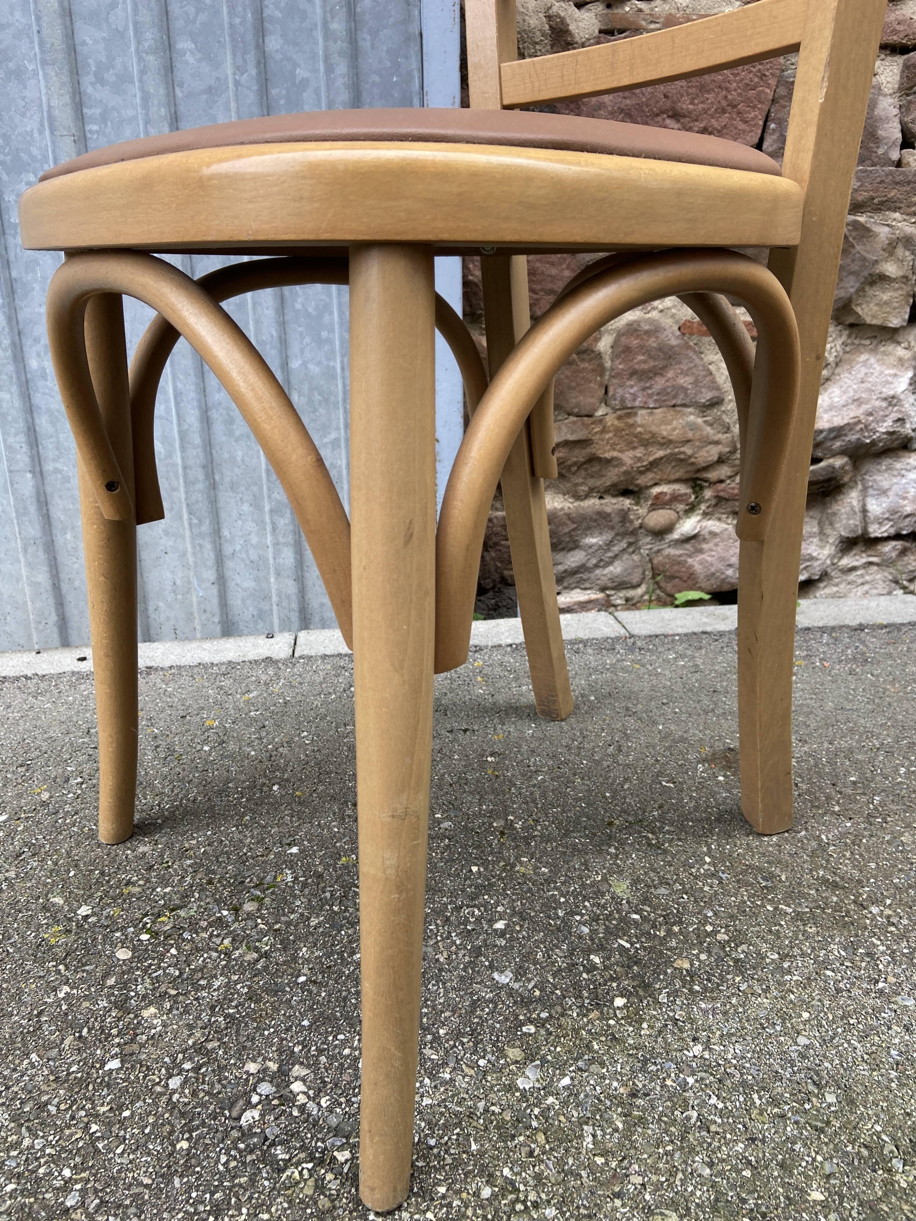 Set of 6 Brasserie bistro chairs bentwood bistro chair shabby chic baumann