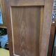 Antique double curtain cabinet in oak