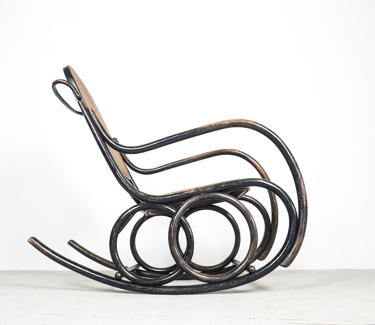 Classic Thonet bentwood rocking chair by Ton, 1950