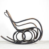Classic Thonet bentwood rocking chair by Ton, 1950