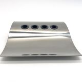 Royal Copenhagen / Georg Jensen - Wave Desk Series - pen jar - 1992