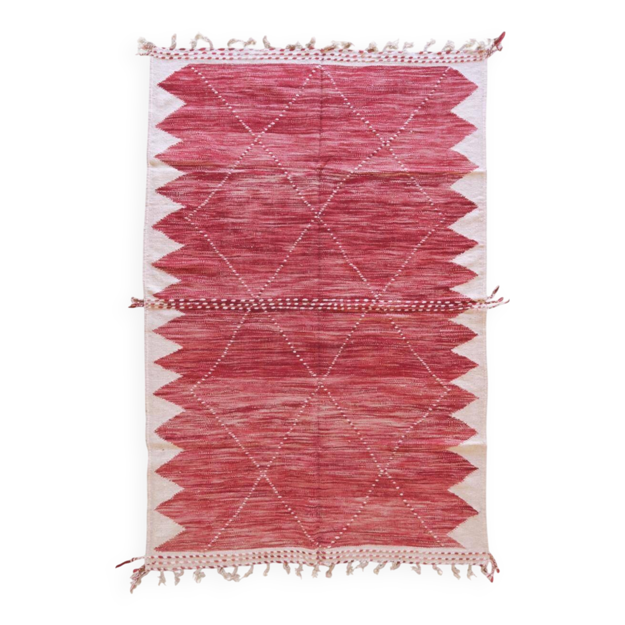Raspberry Kilim Rug - 306 x 203 cm