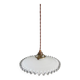 Suspension ancienne en opaline blanche