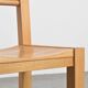 Solid beech chairs with log backs, French work, 1980