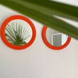 Round orange mirror SYLA 1970
