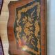 Louis XV bedside table or gueridon with floral motifs, 19th century.
