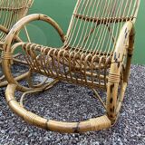 Rocking chair rattan