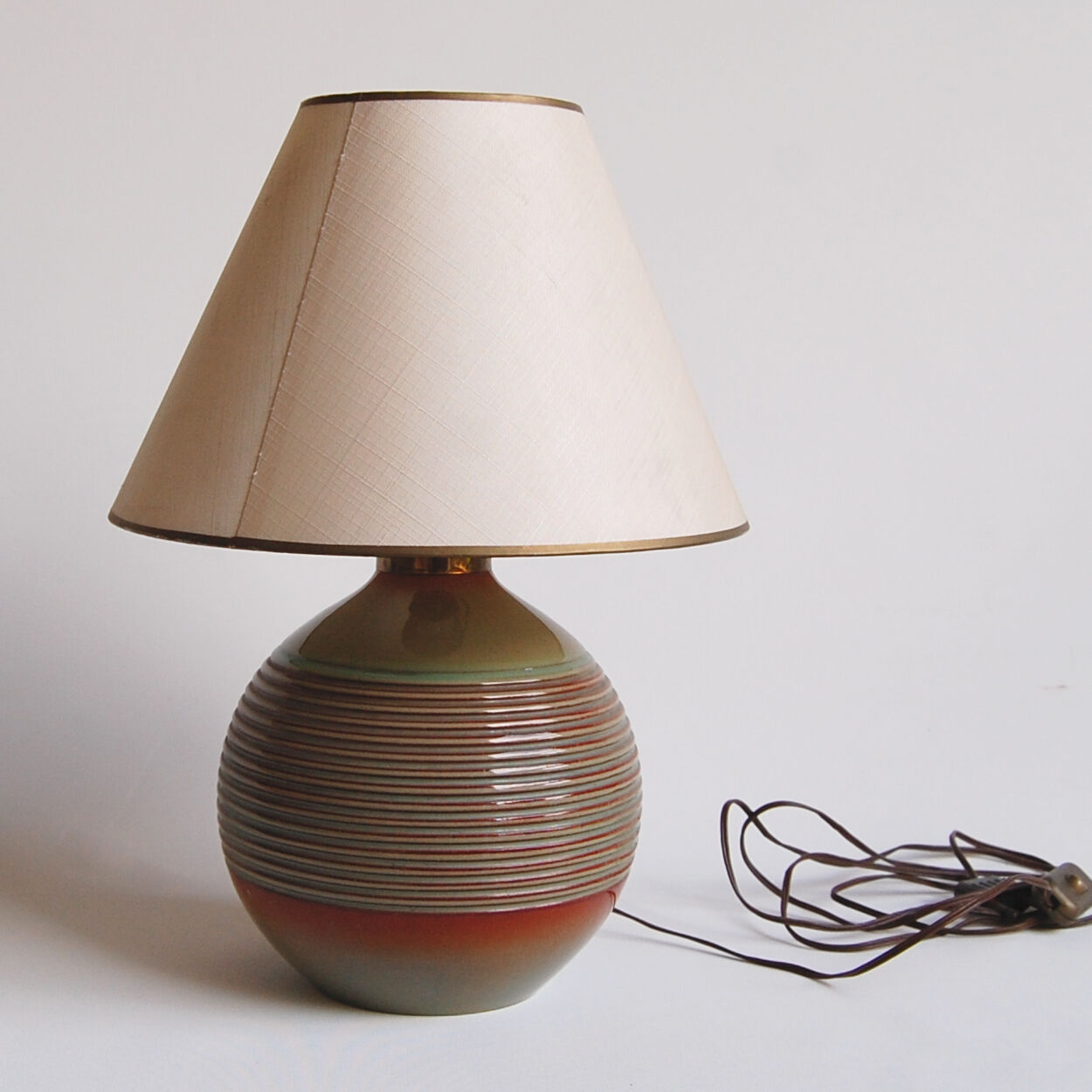 Art deco table lamp by Charles Catteau for Boch Frères Kéramis 1940s