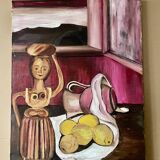 Tableau vintage, nature morte