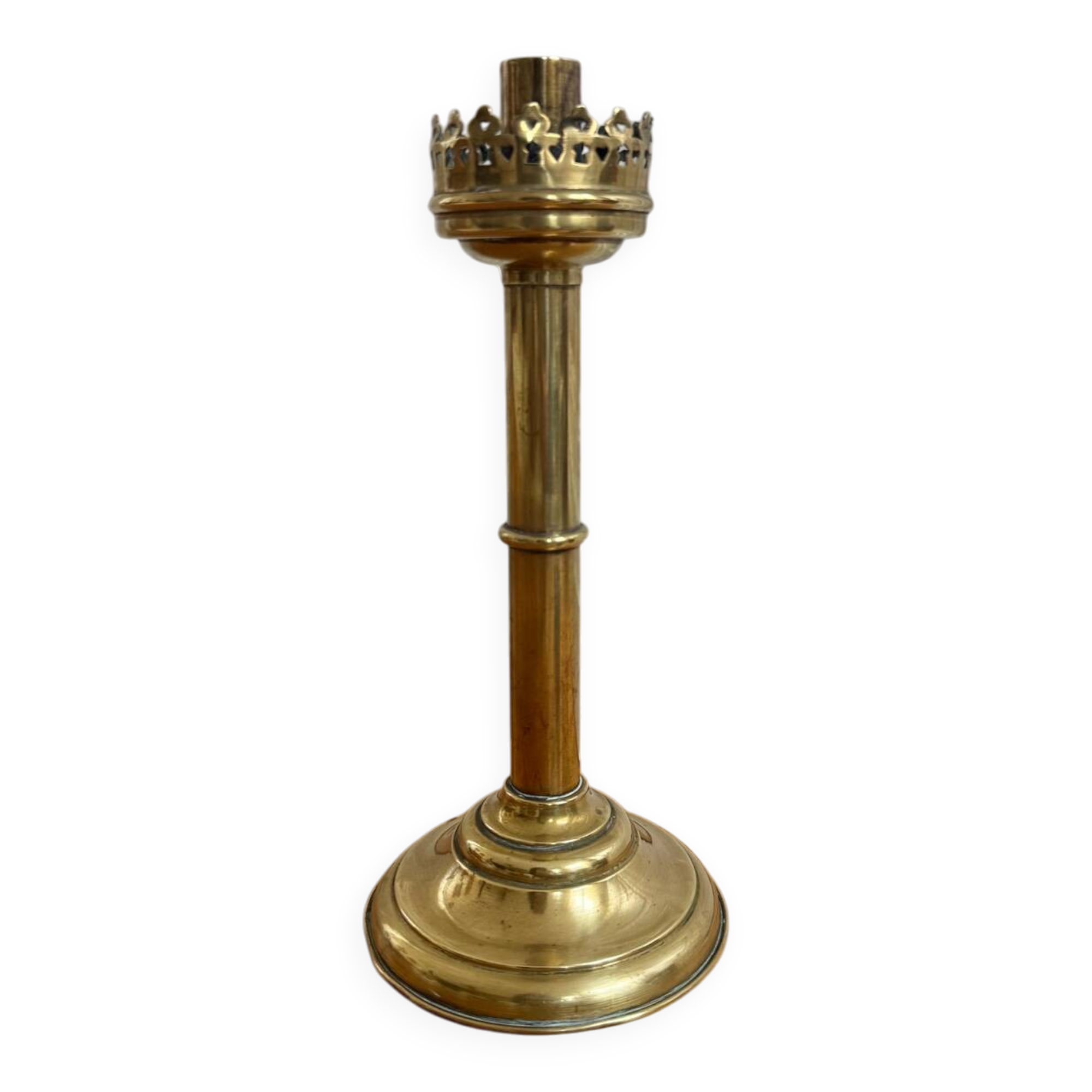 Brass candlestick 26 cm