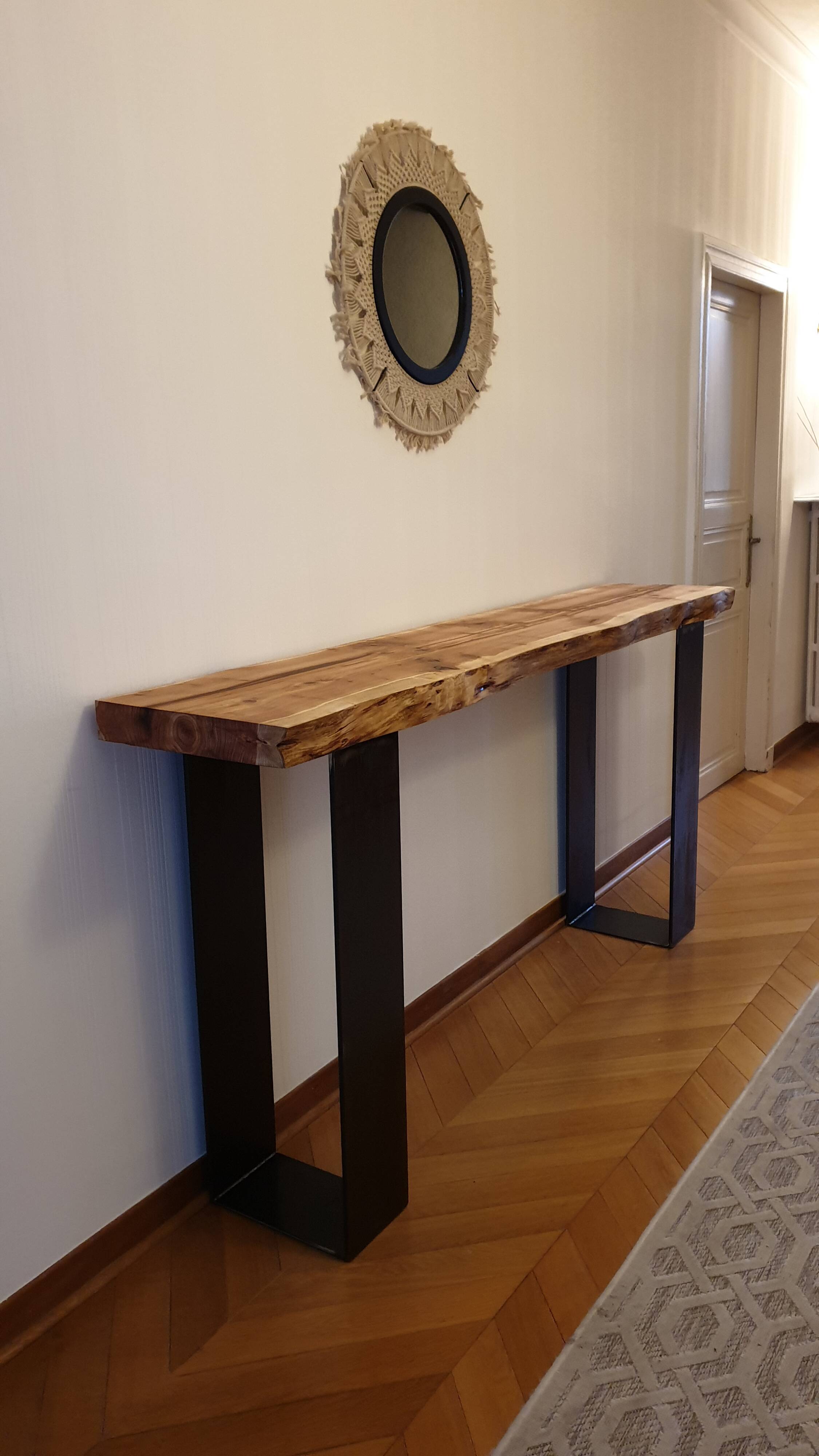 console séquoia avec pied acier