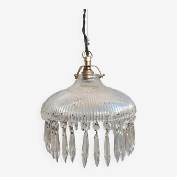 Holophane hanging lamp with Myrza tassels