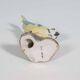 Vintage porcelain bird Blue Tit