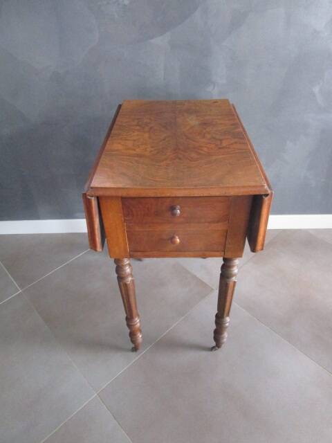 Old side table - folding edges