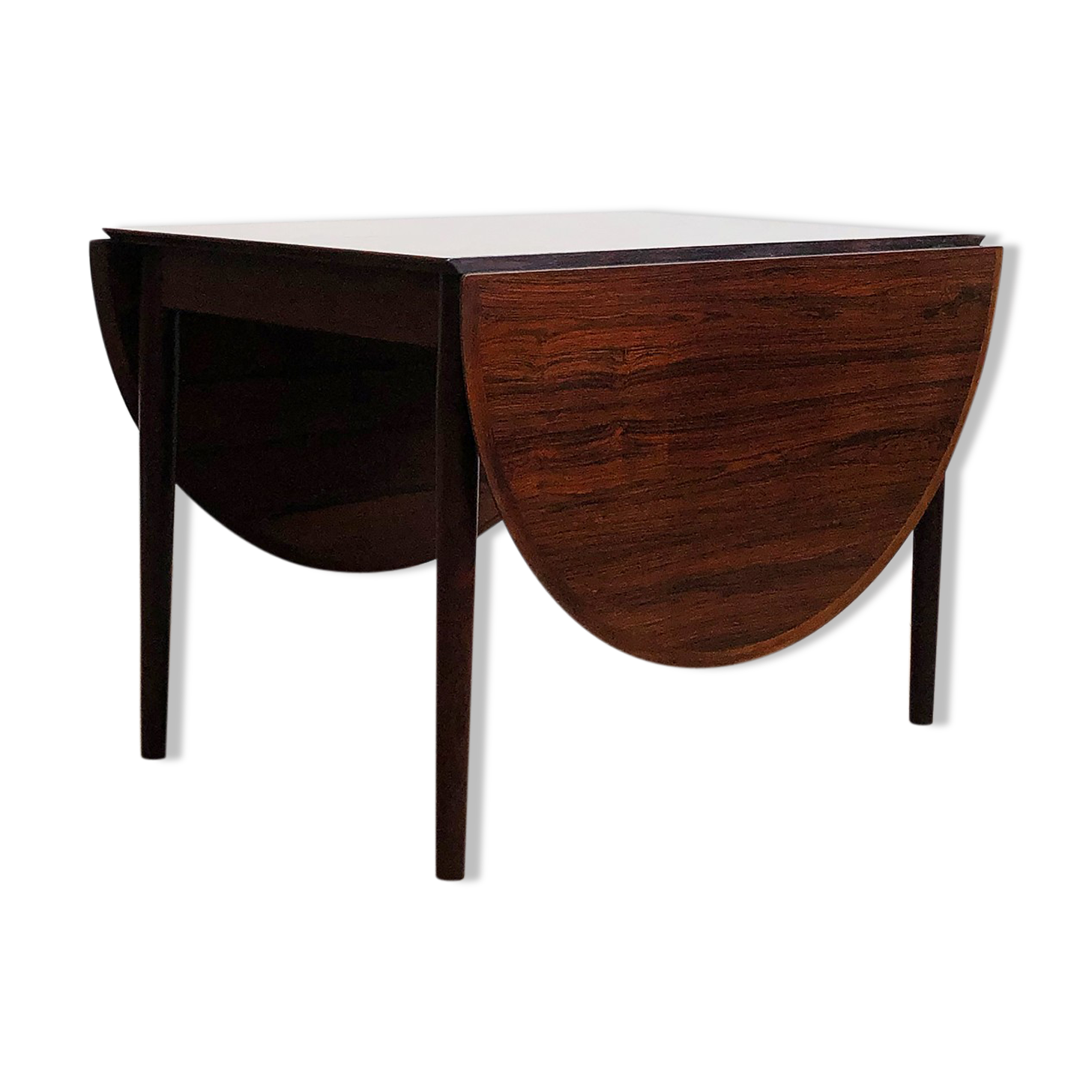 Extendable mid century drop leave rosewood dining table, model 227 by Arne Vodder for Sibast