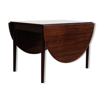 Extendable mid century drop leave rosewood dining table, model 227 by Arne Vodder for Sibast