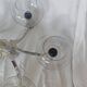 5-branched chandelier by Sciolari, Italy, space age, 1970