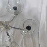 5-branched chandelier by Sciolari, Italy, space age, 1970