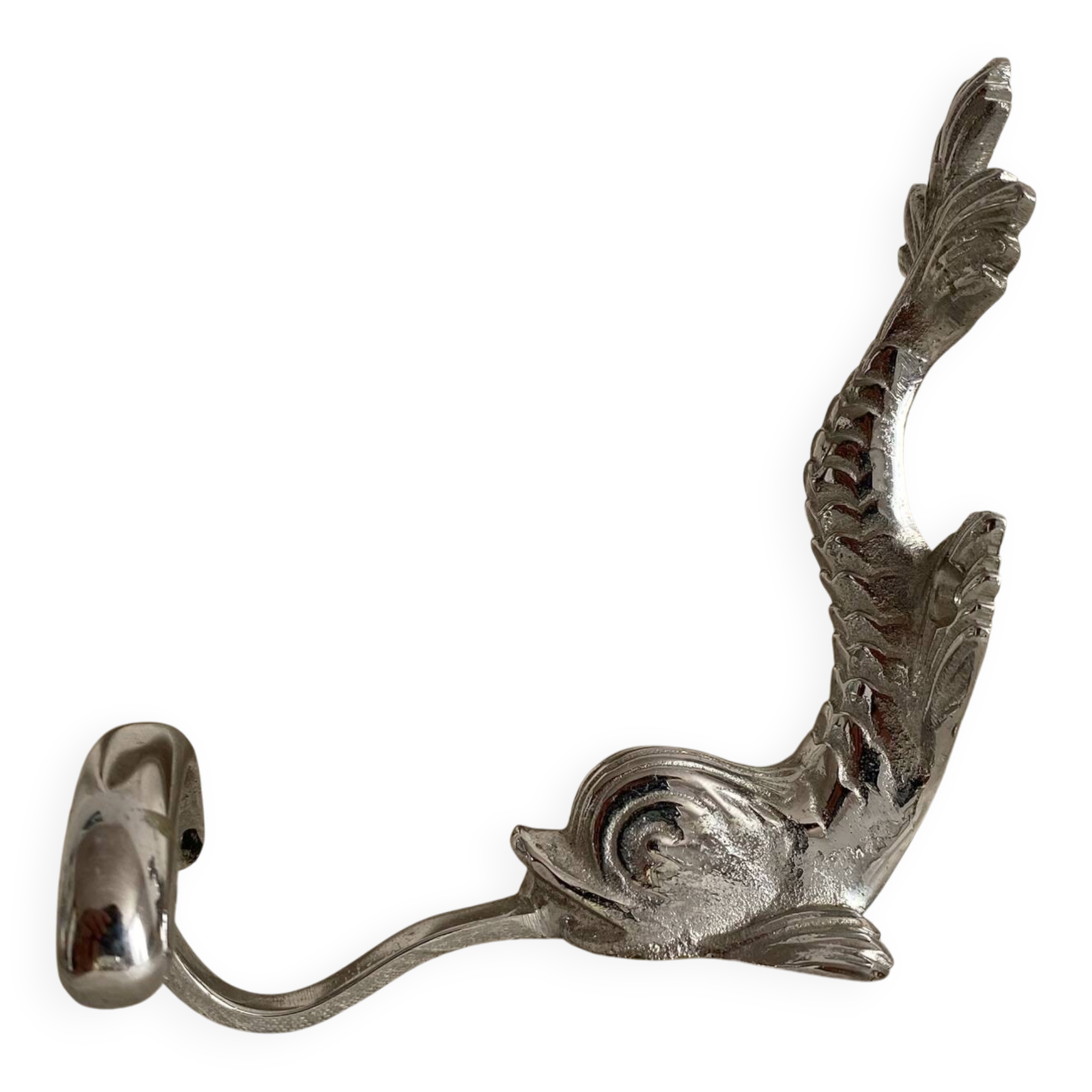 Silver fish wall hook