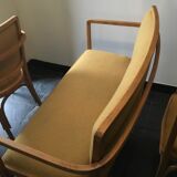 Bench set and pair of Gustave Siegel chairs for J & J Kohn - Viennese Secession