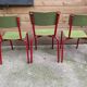 Set of 3 vintage school chairs