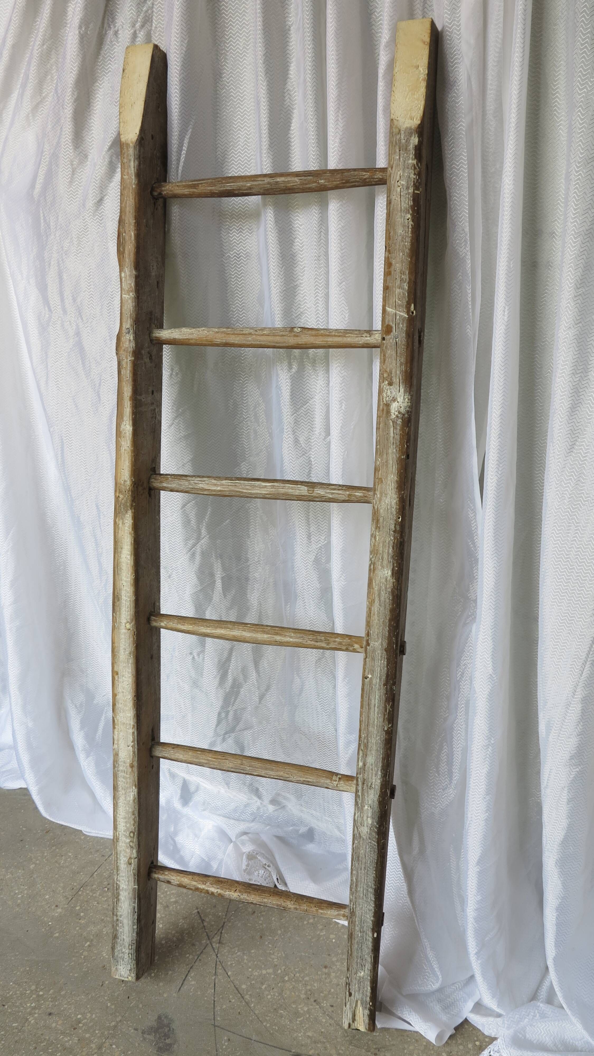 decorative rustic ladder