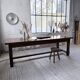 Table de ferme campagne noyer massif XL 250cm