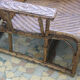 Chair long vintage rattan