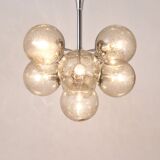 E. R. Nele Temde lustrous atomic chrome Sputnik Space Age pendant lamp tulip