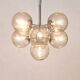 E. R. Nele Temde lustre atomic Sputnik chromé Space Age lampe suspendue tulipe