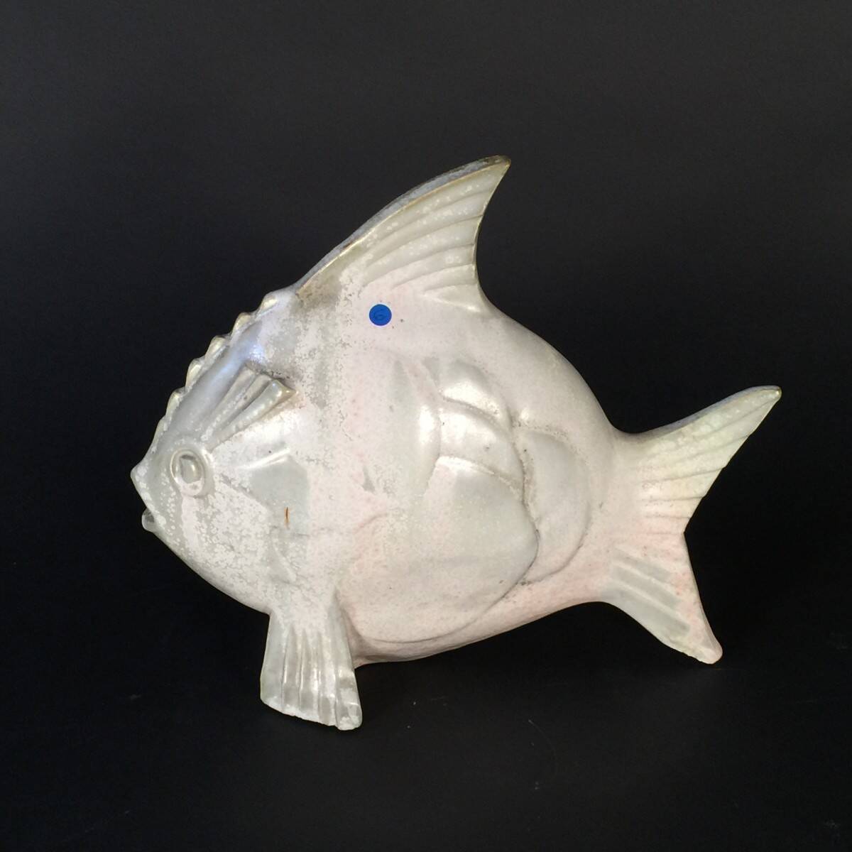 Salted Stoneware Sculpture, Art Deco - Roger Guerin "Fish" Circa 1925/1930